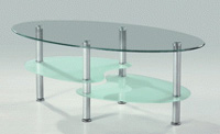 Tempered glass table